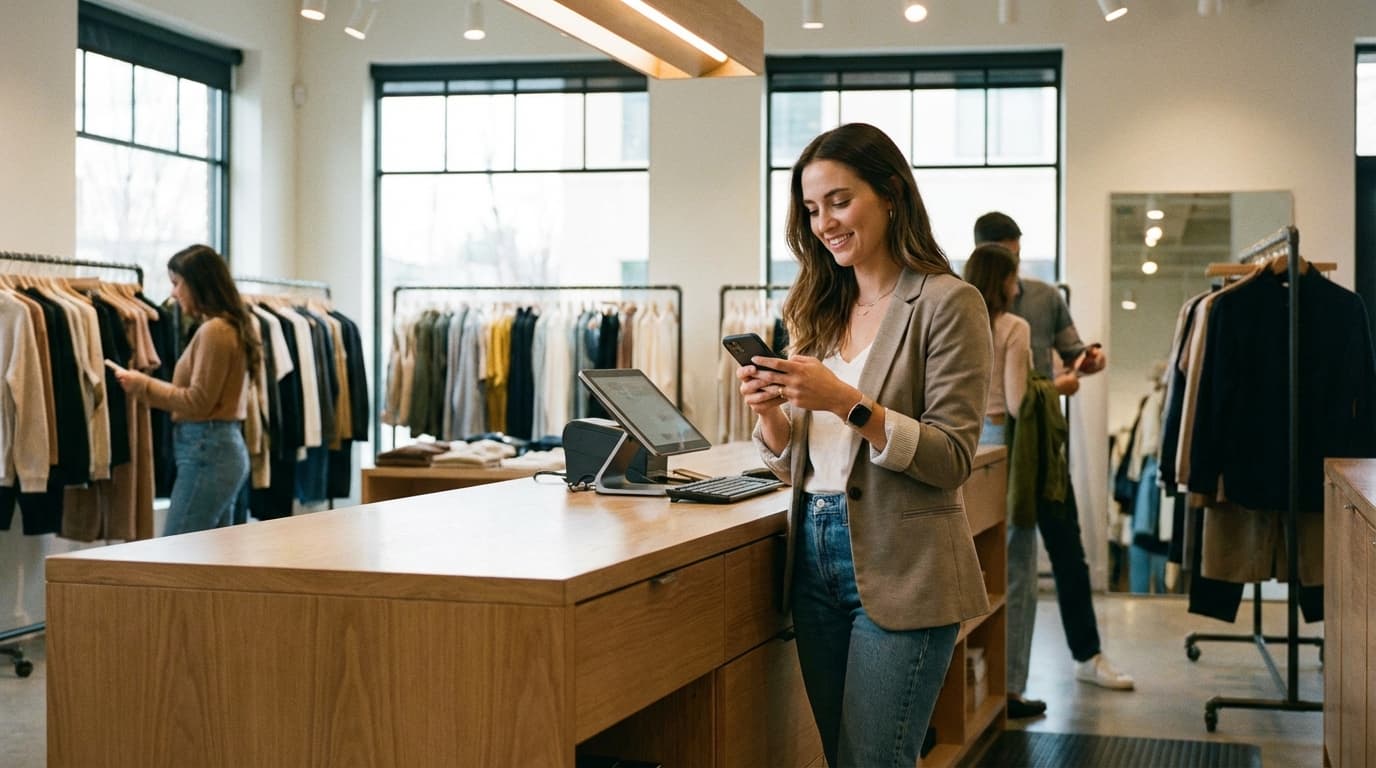 Retail team using CrewPunch time tracking app